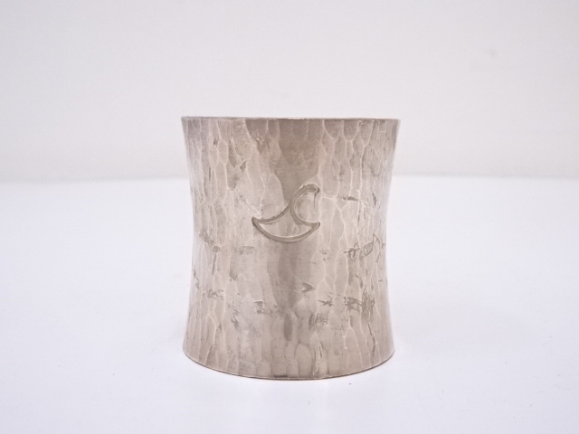 道具 ] - 道具 竹影堂造 銀仕上銀杏紋蓋置 | ネットショップ圭 netshop